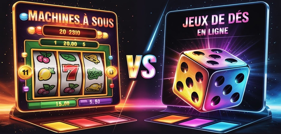 Machines à sous vs jeux de dés